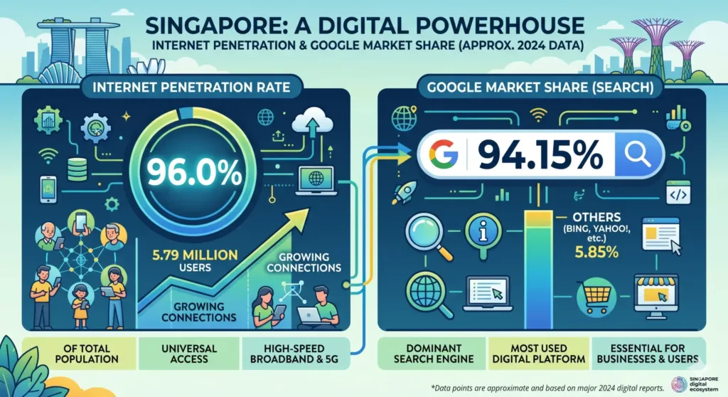 Singapore Google search statistics for businesses